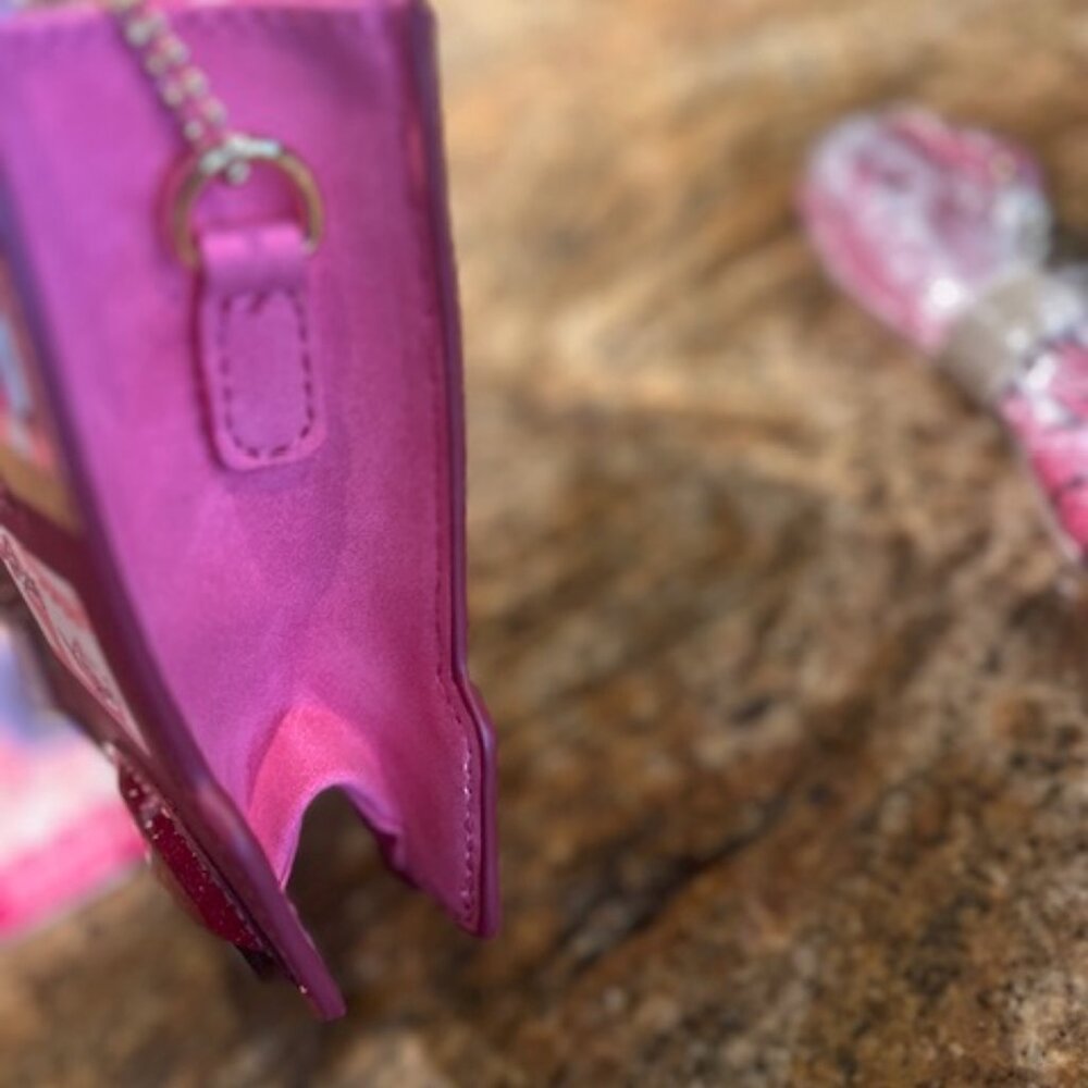 NWT Vendula London Perfectly Pink Afternoon Tea Bus Pouch Bag - Picture 4 of 5